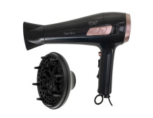 Adler Hair dryer with retractable power cord | AD 2283 | 2400 W | Number of temperature settings 3 | Diffuser nozzle | Black/Gol