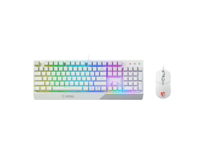 MSI | Vigor GK30 COMBO WHITE | Keyboard and Mouse Set | Wired | Mouse included | US | White