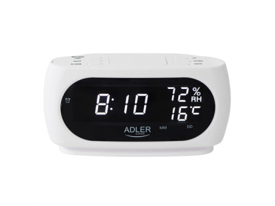 Adler LED clock with thermometer | AD 1186