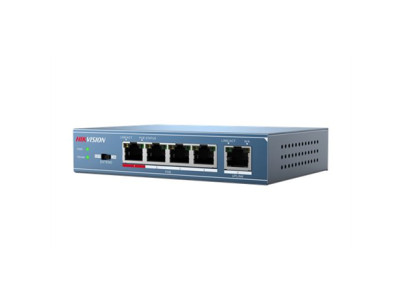 Hikvision | Switch | DS-3E0105P-E | Unmanaged | Desktop | 10/100 Mbps (RJ-45) ports quantity 4 | Gigabit Ethernet (copper) ports