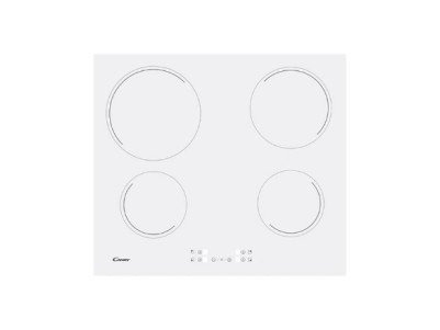Candy | Hob | CH64CCW | Vitroceramic | Number of burners/cooking zones 4 | Touch | White