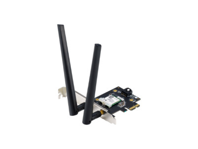 Asus | PCE-AXE5400 | Wi-Fi Adapter, Tri-Band, Wi-Fi 6E Adapter | 802.11ax | 574/2402/2042 Mbit/s | Mesh Support No | MU-MiMO No 