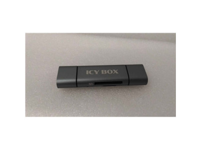 SALE OUT. Icy box IB-CR200-C SD/MicroSD (TF) USB 2.0 card reader with Type-C and -A to micro USB (OTG) interface, anthracite | R