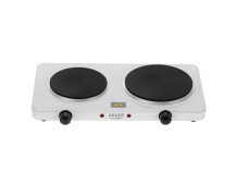 Adler Hot Plate | AD 6520 | Number of burners/cooking zones 2 | White | Electric