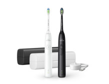 Philips HX7109/01 Sonicare Series 5300 Electric Toothbrush, Duo pack, Black and White
