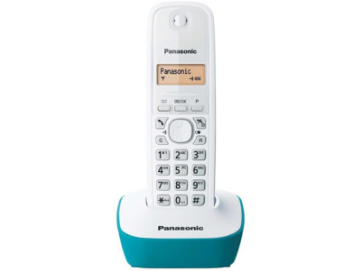 Panasonic | Cordless phone | KX-TG1611FXC | Built-in display | Caller ID | White | Conference call | Wireless connection