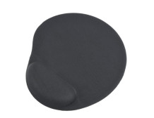 Gembird | Gel mouse pad with wrist support | Ergonomic mouse pad | 240 x 220 x 4 mm | Black
