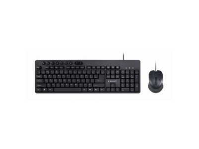 Gembird | Multimedia desktop set | KBS-UM-04 | Keyboard and Mouse Set | Wired | Mouse included | US | Black