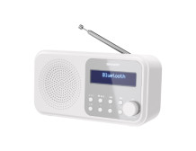 Sharp DR-P420(WH) Tokyo Portable Digital Radio, FM/DAB/DAB+, Bluetooth 5.0, USB or Battery Powered, Snowy White | Sharp | Tokyo 