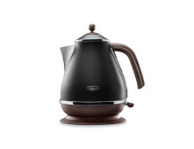 Delonghi | Icona Vintage | KBOV2001BK | Standard kettle | 2000 W | 1.7 L | Stainless steel | 360 rotational base | Black