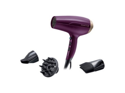 Remington | Hair Dryer | D5219 | 2300 W | Number of temperature settings 3 | Ionic function | Diffuser nozzle | Purple