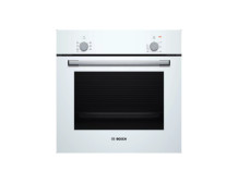 Bosch Oven | HBF010BV1S | 66 L | Electric | Manual | Control knob | Height 59.5 cm | Width 59.4 cm | White