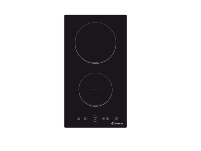 Candy | Domino | CDH 30 | Vitroceramic | Number of burners/cooking zones 2 | Touch | Timer | Black | Display
