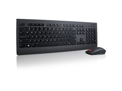 Lenovo | Professional | Professional Wireless Keyboard and Mouse Combo - US English with Euro symbol | Keyboard and Mouse Set | 
