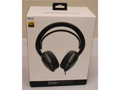 SALE OUT. Dell Alienware Wired Gaming Headset - AW520H (Dark Side of the Moon) | Dell Alienware Wired Gaming Headset | AW520H | 