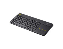 Logitech | K400 Plus | Keyboard with Trackpad | Wireless | US | Black | USB port