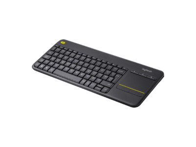 Logitech | K400 Plus | Keyboard with Trackpad | Wireless | US | Black | USB port