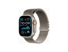 Apple Watch Ultra 2 GPS + Cellular 49mm Natural Titanium Case with Natural Titanium Milanese Loop - S