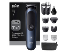 Braun 11in1 Grooming Kit | All-in-One Series 7 AIO7540 | Cordless | Number of length steps 14 | Black/Blue