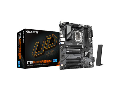 Gigabyte B760 DS3H WF6E GEN5 | Processor family Intel | Processor socket LGA1700 | DDR5 | Supported hard disk drive interfaces M