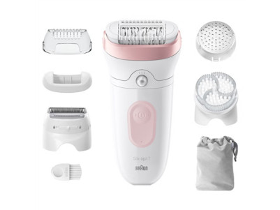 Braun | Epilator | Silk- pil Series 7 7-060 | Operating time (max) 40 min | Number of power levels 1 | Wet & Dry | White/Pink