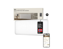 Mill Invisible Smart WiFi Heater | PA2000WIFI4 | Panel Heater | 2000 W | Suitable for rooms up to 24-28 m | White | IPX4