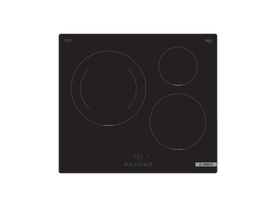 Bosch | PUJ611BB5E | Induction | Number of burners/cooking zones 3 | Touch | Timer | Black
