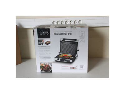 SALE OUT. Caso 02838 SteakMaster Pro Double Contact Grill with thermocontrol, 2000 W, Stainless Steel/Black | Caso Double Contac