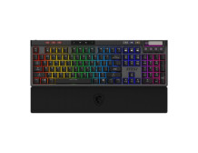 MSI STRIKE PRO WIRELESS | Gaming keyboard | Wireless | US | Black | 2.4 GHz Wireless, Bluetooth, USB 2.0 | Kailh Midnight Pro Si