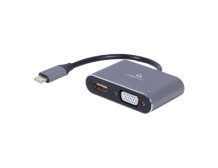Cablexpert | USB Type-C to HDMI and VGA display adapter | A-USB3C-HDMIVGA-01 | USB Type-C