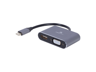 Cablexpert | USB Type-C to HDMI and VGA display adapter | A-USB3C-HDMIVGA-01 | USB Type-C