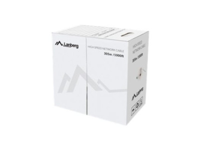 Lanberg LAN Cable Cat.6 UTP, Solid CU Fluke Passed | LCU6-12CU-0305-S | 305 m