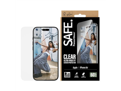 PanzerGlass Screen protector | Apple | iPhone Air | Glass | Transparent | Ultra-Wide Fit w. EasyAligner