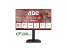 AOC 24E4CV | 23.8 " | IPS | FHD | 16:9 | 120 Hz | 4 ms | 1920 x 1080 pixels | 300 cd/m | Black