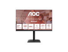 AOC U27E4CV | 27 " | IPS | UHD | 16:9 | 60 Hz | 4 ms | 3840 x 2160 pixels | 400 cd/m | HDMI ports quantity 2 | Black
