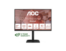 AOC Q27E4CV | 27 " | IPS | QHD | 16:9 | 120 Hz | 4 ms | 2560 x 1440 pixels | 350 cd/m | HDMI ports quantity 1 | Black