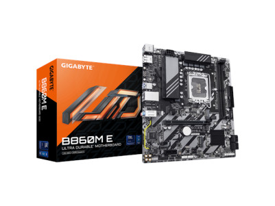 Gigabyte B860M E | Processor family Intel | Processor socket LGA1851 | DDR5 | Supported hard disk drive interfaces SATA, M.2 | N