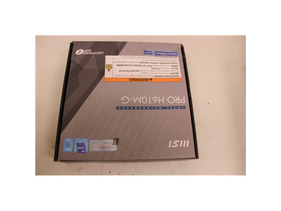 SALE OUT. MSI PRO H610M-G | MSI PRO H610M-G | Processor family Intel | Processor socket LGA1700 | DDR5 | Supported hard disk dri