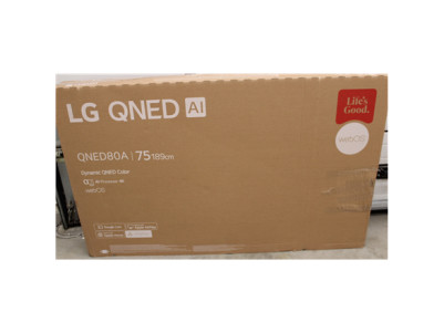 SALE OUT. LG 75QNED80A3A 75" (189 cm) LED LCD TV | LG TV | 75QNED80A3A | 75 | Smart TV | webOS 25 | 4K UHD | DAMAGED PACKAGING