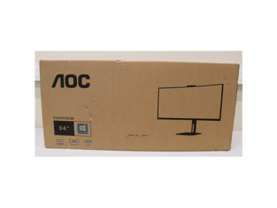 SALE OUT. | AOC | CU34V5CW/BK | 34 " | VA | 21:9 | 100 Hz | 4 ms | 3440 x 1440 pixels | HDMI ports quantity 1 | Warranty 36 mont