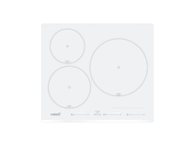 Cata INSB 6003 E2 WH Hob, Induction, Width 59cm, 3 cooking zones, Touch control, White | CATA