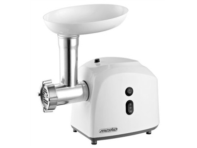 Mesko MS 4805 Meat mincer, Power 600W, Bowl, Middle size sieve, Mince sieve, Poppy sieve, Plunger, Sausage filler | Mesko | Mesk