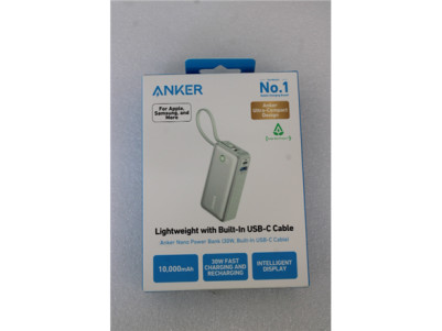 SALE OUT. | Anker 545 Nano Power Bank | A1259G61 | 10000 mAh | Green | UNPACKED, SCRATCHED ON TOP