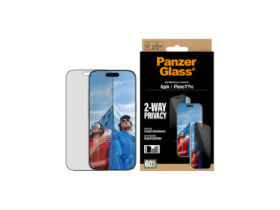 PanzerGlass Screen protector | Apple | iPhone 17 Pro | Glass | Transparent | Ultra-Wide Fit w. EasyAligner