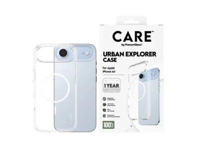 PanzerGlass Back cover | Apple | iPhone Air | Recycled plastic | Transparent | Urban Explorer w. White MagSafe