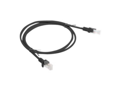 Lanberg | Patch cable - CAT 6 | RJ-45 - male | RJ-45 - male | 1 m | Black | RAL 9004