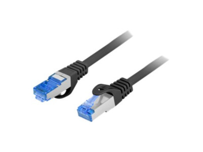 Lanberg | Patchcord Cat.6A S/FTP LSZH CCA | PCF6A-10CC-0150-BK | 1.5 m | Black