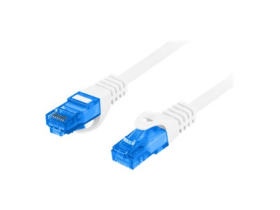Lanberg | Patch cable - CAT 6a | RJ-45 - male | RJ-45 - male | 3 m | Grey | RAL 7035 | Blue