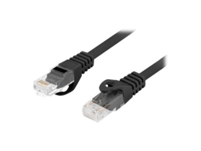 Lanberg | Patchcord Cat.6 UTP LSZH CU | PCU6-10CU-0050-BK | 0.5 m | Black