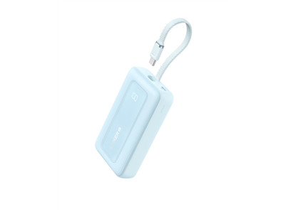 Anker | Power Bank with Built-In USB-C Cable | A1689031 | 20000 mAh | 30W Output | Blue